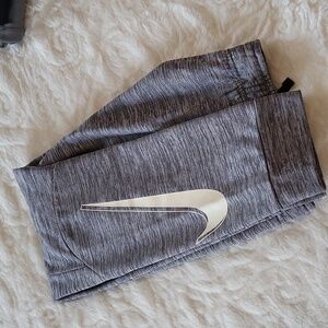 Nike Big Swoosh Super Baller Athletic Joggers - Heather Gray Marl YM
